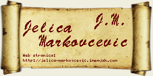 Jelica Markovčević vizit kartica